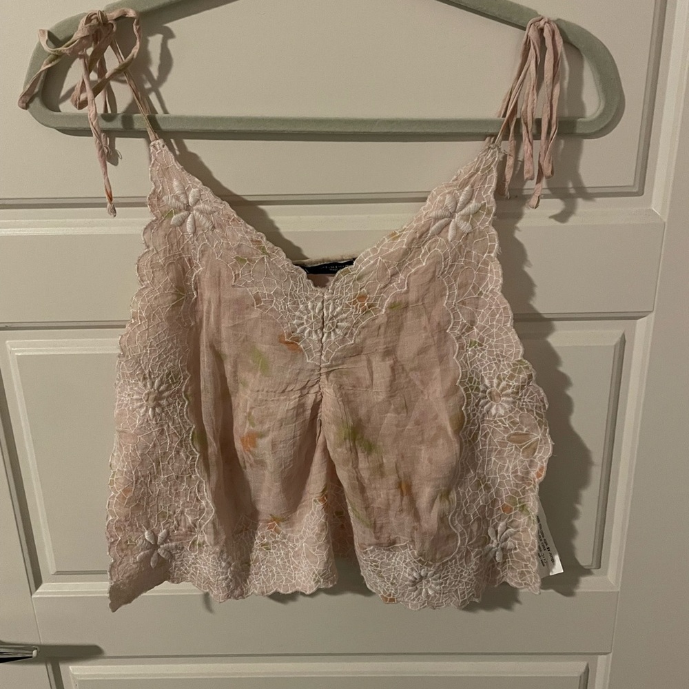 Zara Floral Lace Top